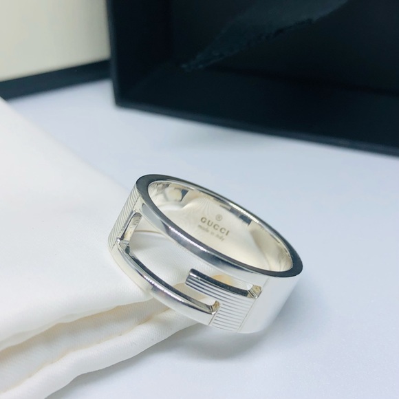 SOLD GUCCI G Ring Unisex with PACKAGING - Picture 2 of 13